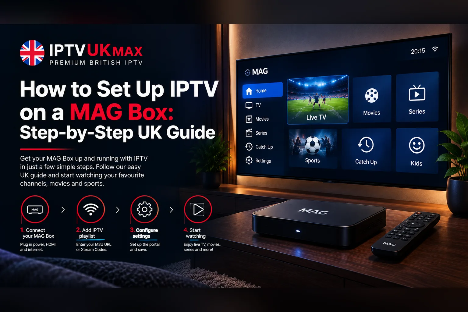 How to Set Up IPTV on a MAG Box: Step-by-Step UK Guide — IPTV UK guide by IPTVUKmax
